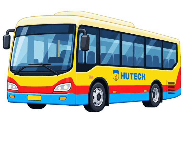 Xe buýt HUTECH minh họa 3D